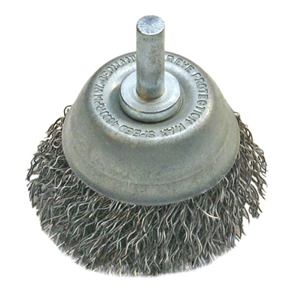 BGS 3076 Wire Cup Brush, 6 mm Shaft, Ø 75 mm 