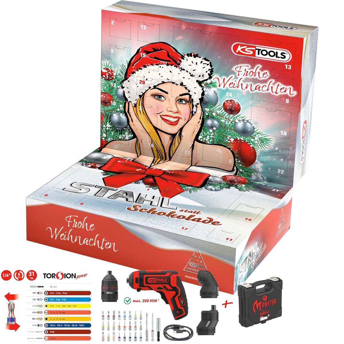 KS-Tools 515.6699 Advent calendar 2024 31 pcs 