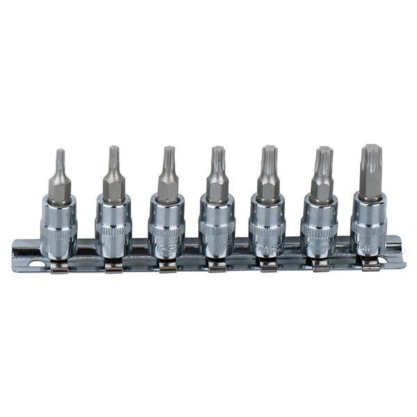 KS-Tools 918.1558 1/4" CHROME+ Bit-Stecknuss-Sat 
