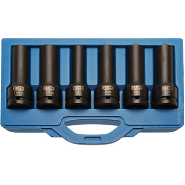 BGS 5250 Impact Socket Set E-Type, 12-point, 20 mm (3/4") Drive, 6 pcs.