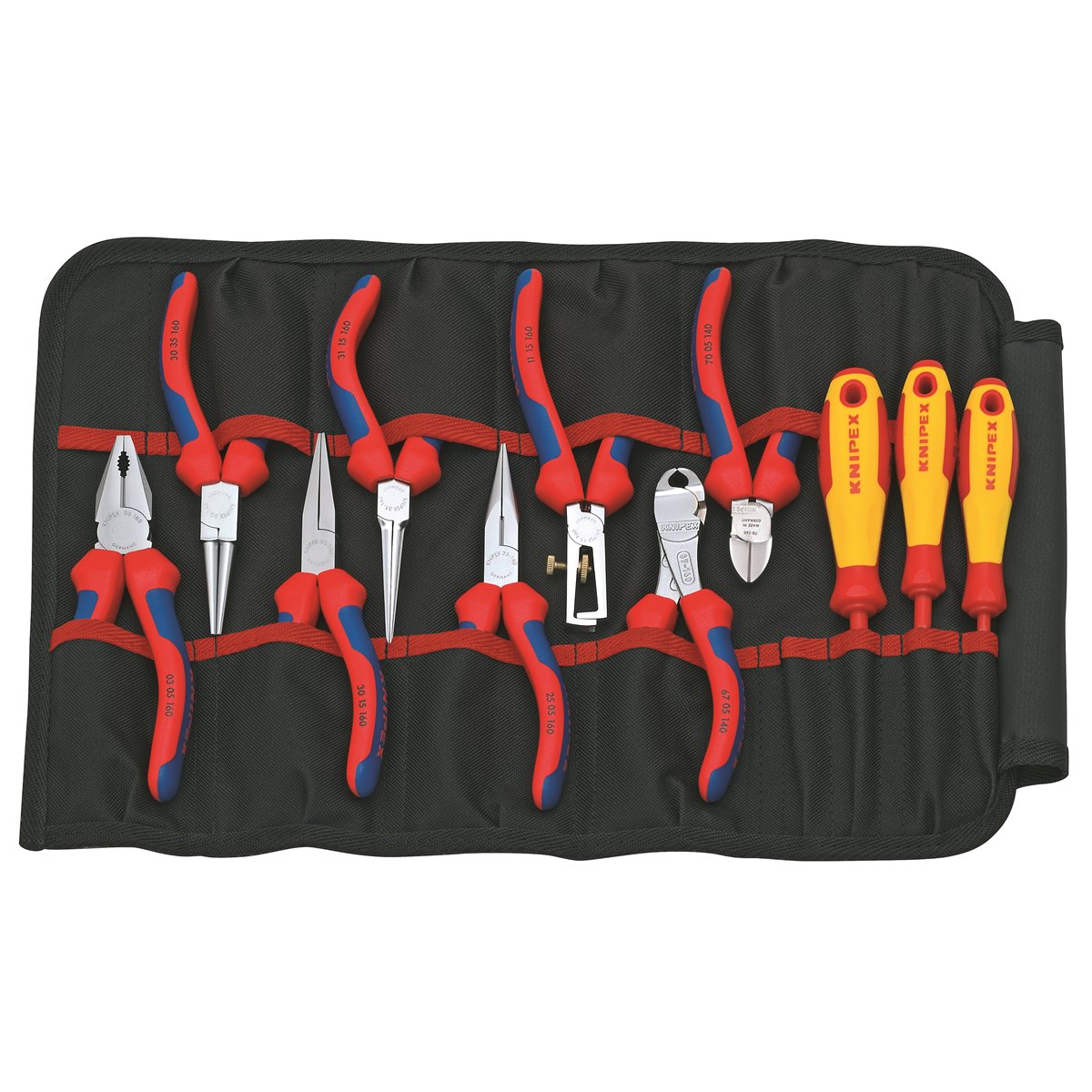 Knipex 00 19 41 SET OF PLIERS IN TOOL BAG 