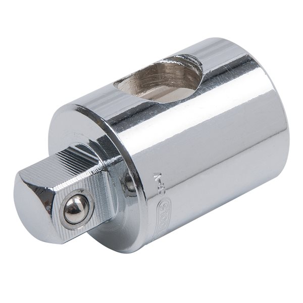 KS-Tools 918.3807 3/8" CHROMEplus Sliding/Reducing adaptor, 1/2"F x 3/8"M