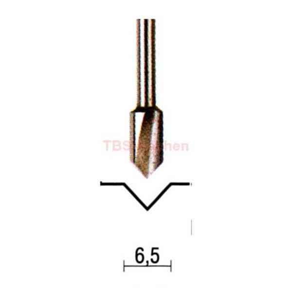 Proxxon 29032 HSS V-Nutfräser, 6,5 mm 