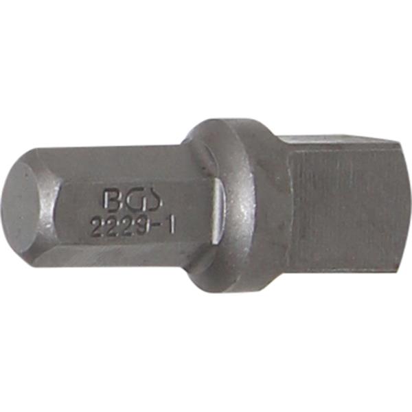 BGS 2229-1 Bit Ratchet Adaptor, ext. Hexagon 8 mm (5/16") - ext. square 10 mm (3/8"), 30 mm