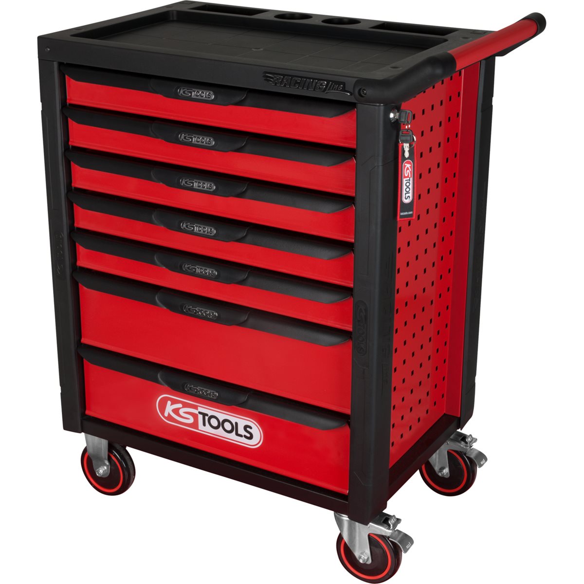 KS-Tools 826.0007 RACINGline BLACK/RED tool cabine t with 7 drawers