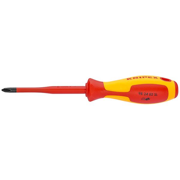 Knipex 98 24 02SL Kreuz-Schraubendreher PH2 dünn