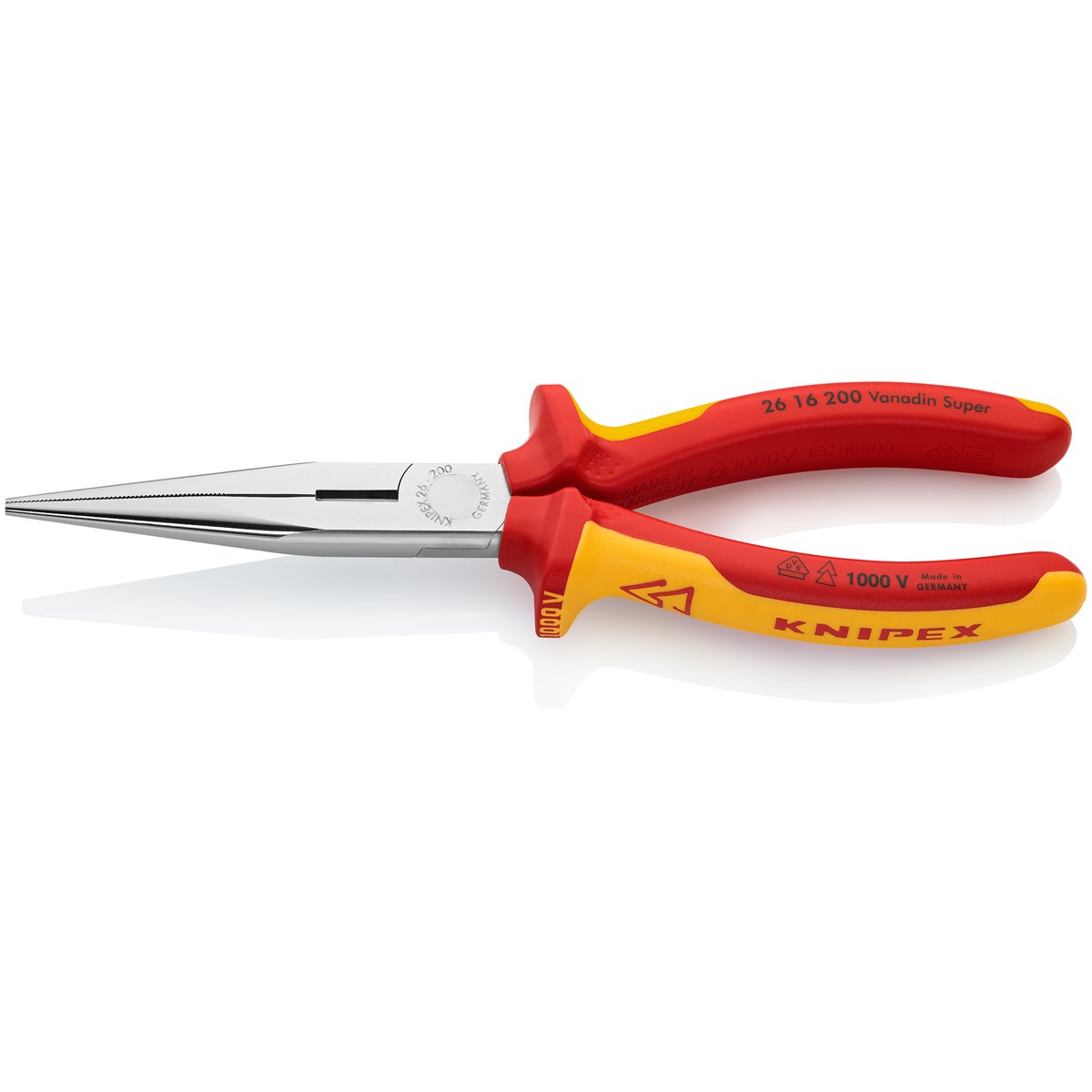 Knipex 26 16 200 SNIPE NOSE SIDE CUTTING PLIERS 