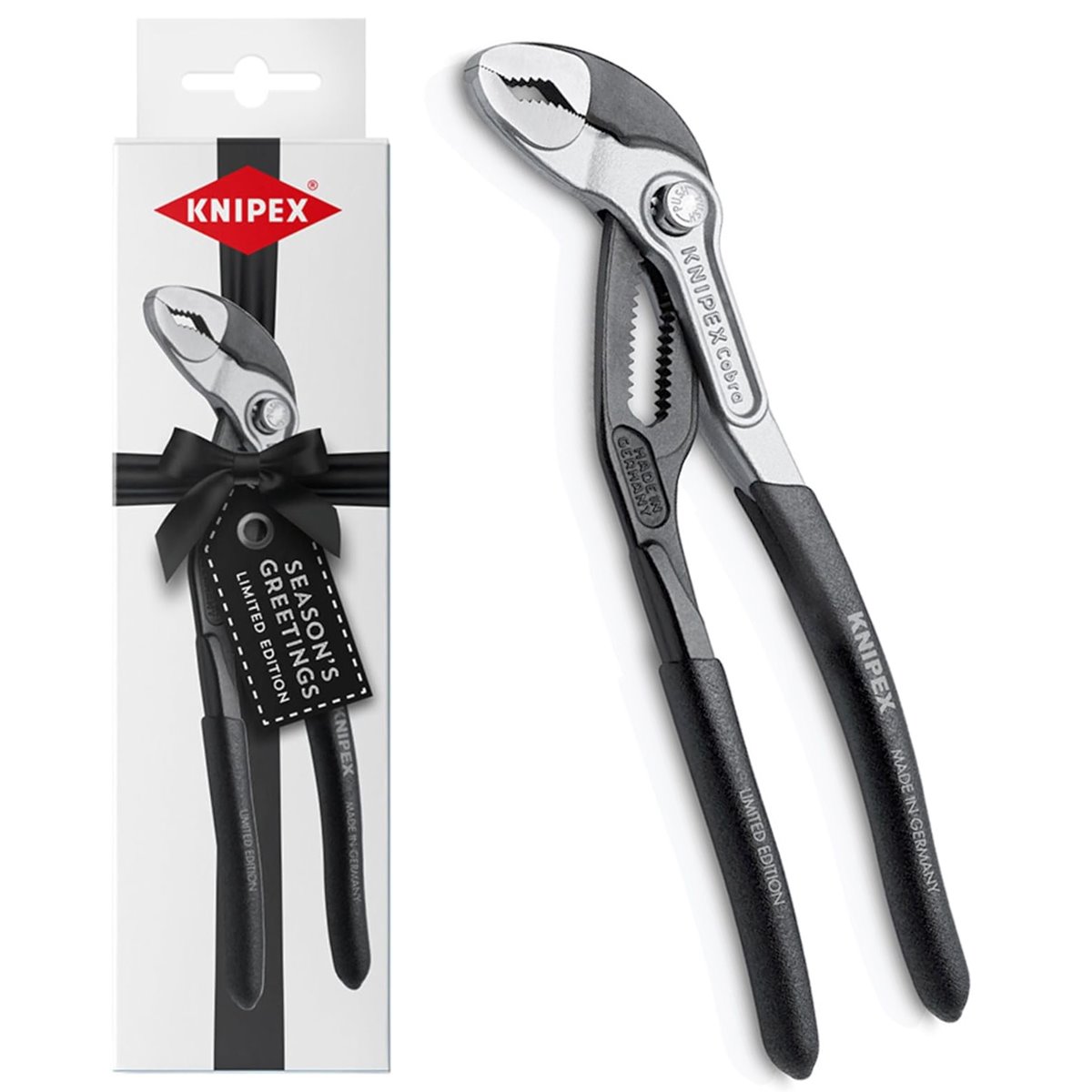Knipex 87 99 180 S01 Cobra Bicolor-Edition 2024 - limitierte Edition Weihnachten 2024
