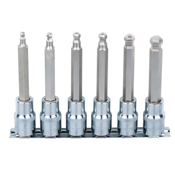 KS-Tools 918.1665 1/2"CHROME+Bit-Stecknuss-Satz 