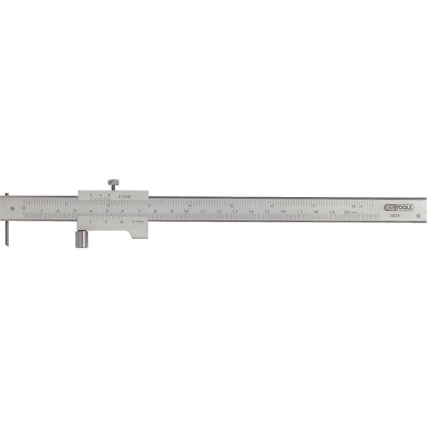 KS-Tools 300.0626 Universal marking gauge with sto p roller, 200mm