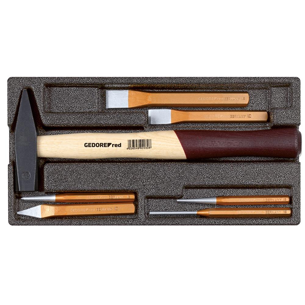 Gedore red R22150019 Hammer/chisel set 2/6 CT-modu 