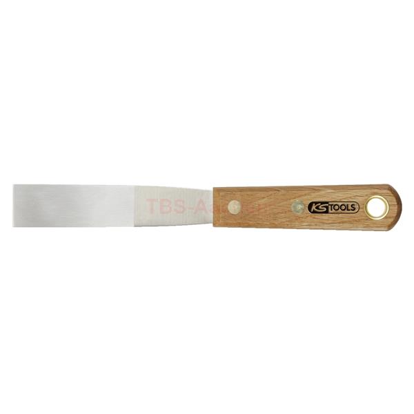 KS-Tools 907.2261 STAINLESS STEEL scraper, 25mm, w ooden handle