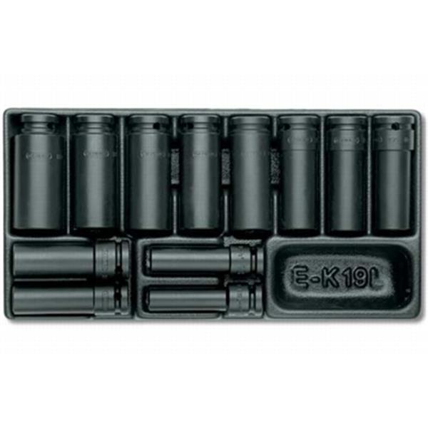 Gedore 1500 ES-K 19 L Set impact sockets 1/2" in 1 /3 ES tool module