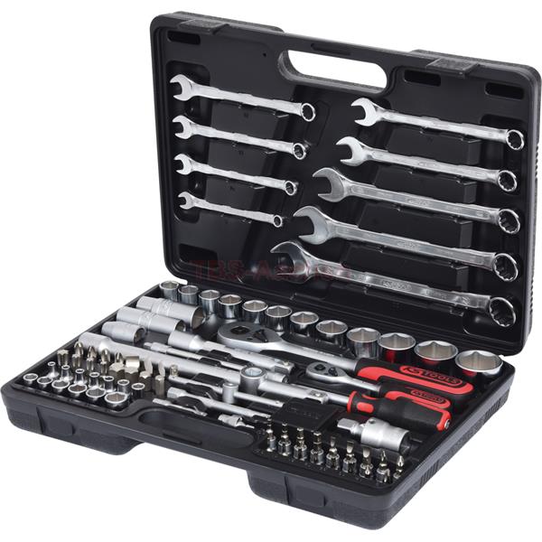 KS-Tools 911.0682 1/4" +1/2" Socket set, 82 pcs 