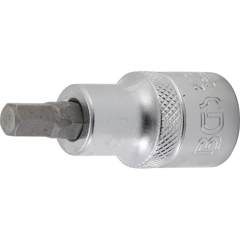 BGS 2734 Bit Socket, length 55 mm, 12.5 mm (1/2") Drive, internal Hexagon 9/32"