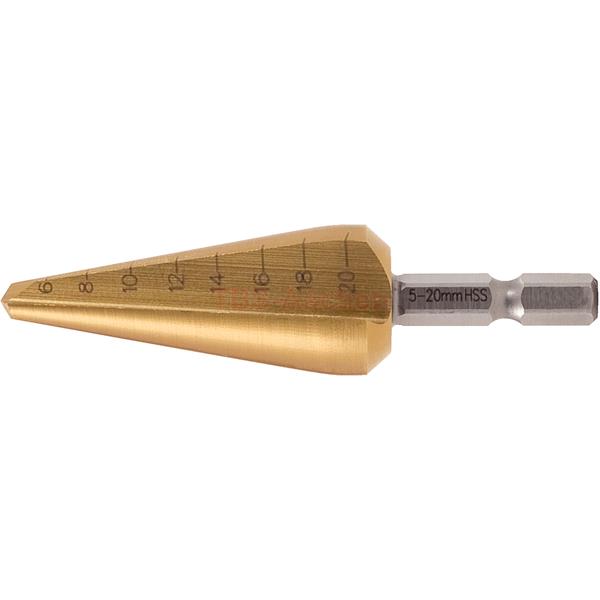 KS-Tools 336.0033 HSS-TiN Blechschälbohrer-Bit,Ø 5 