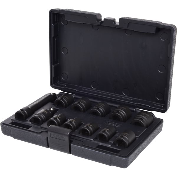 KS-Tools 515.0112 1/2" 6kant-Kraft-Stecknuss-Sat 