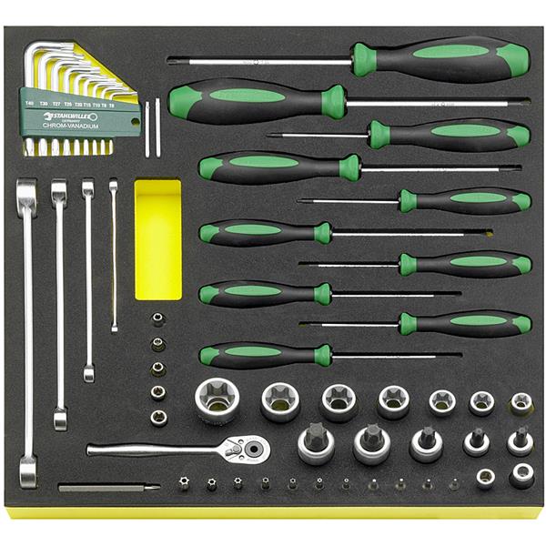 Stahlwille TCS TX/57 MF N TORX-Werkzeugesortiment L-CONTROL EINLAGEN-SYSTEM