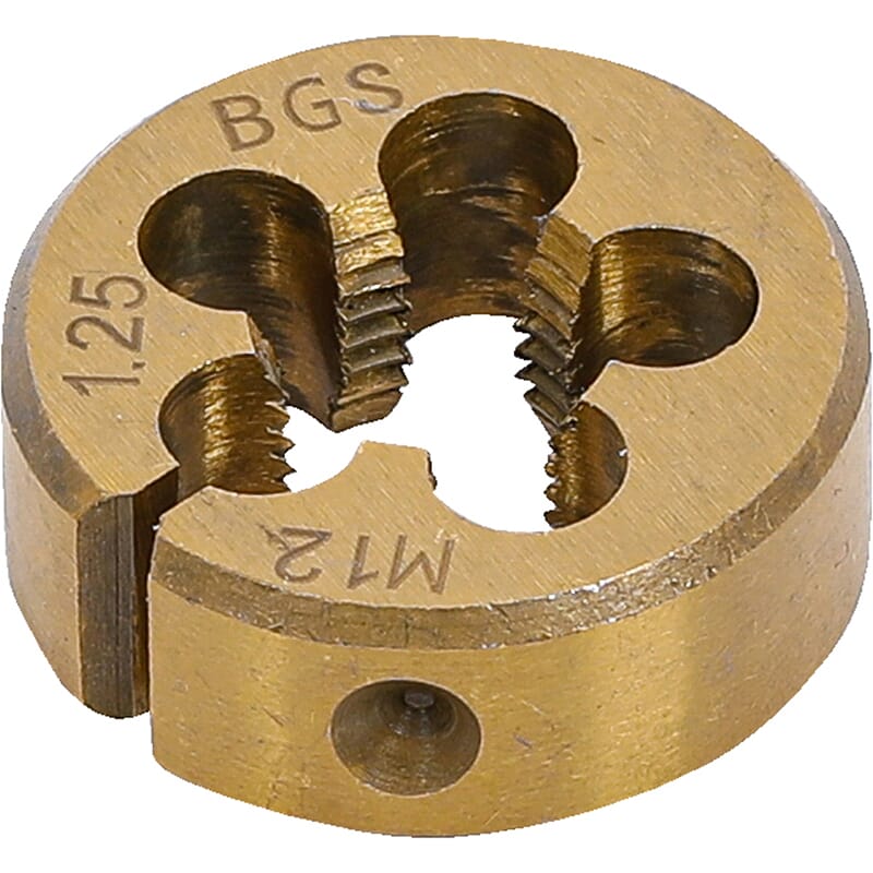 BGS 71039-1 Threading Die, M12 x 1.25 x 30 mm 