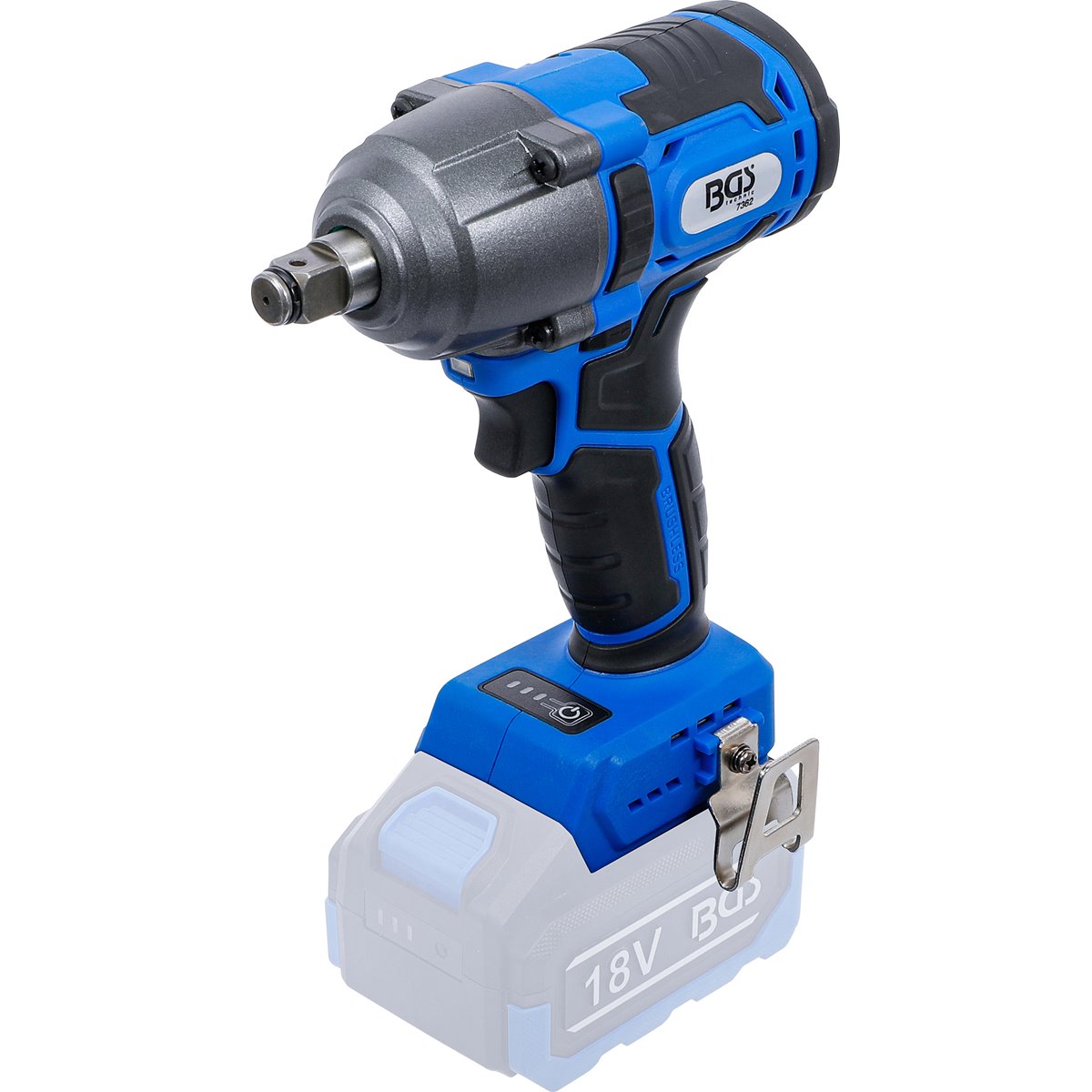 BGS 7362 Cordless Impact Wrench, brushless, 400 Nm , 18 V, without rechargeable Battery