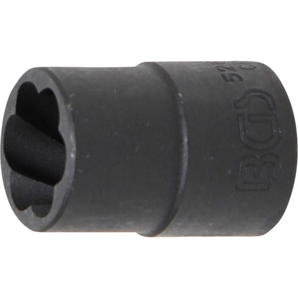 BGS 5266-15 Twist Socket (Spiral Profile) / Screw Extractor, 12.5 mm (1/2") Drive, 15 mm