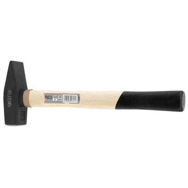 BGS 856 Machinist's Hammer, Wooden Handle, DIN 104 1, 1000 g