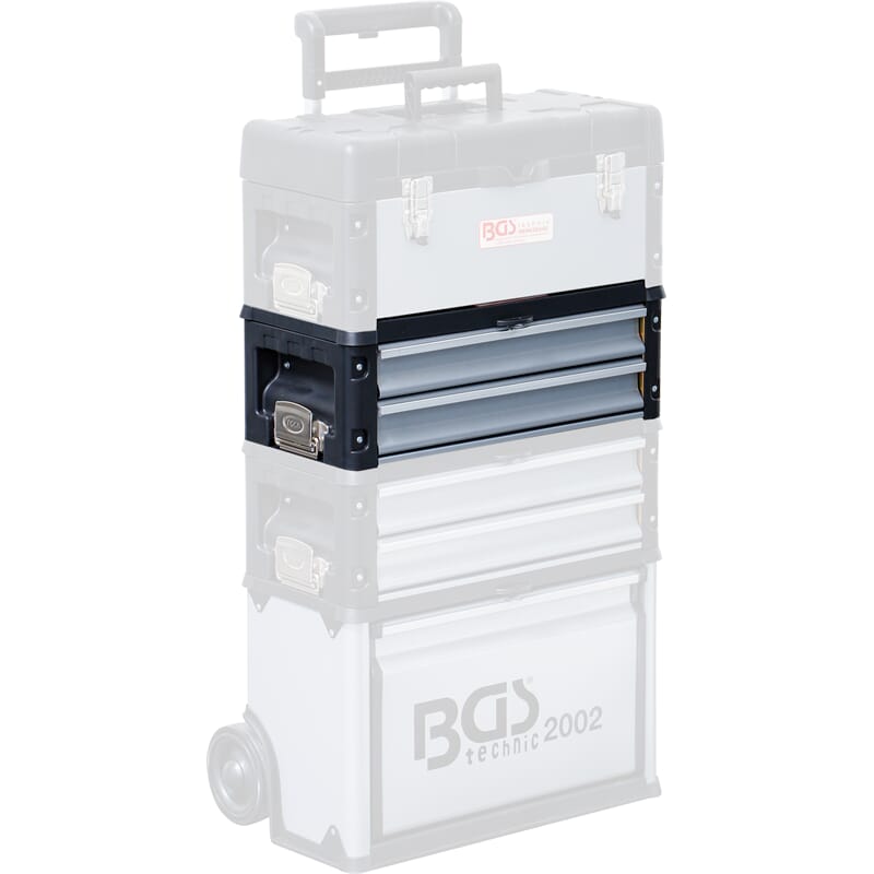 BGS 2002-3 Hard-Top tool case attachment, 2 Drawer s, for BGS 2002