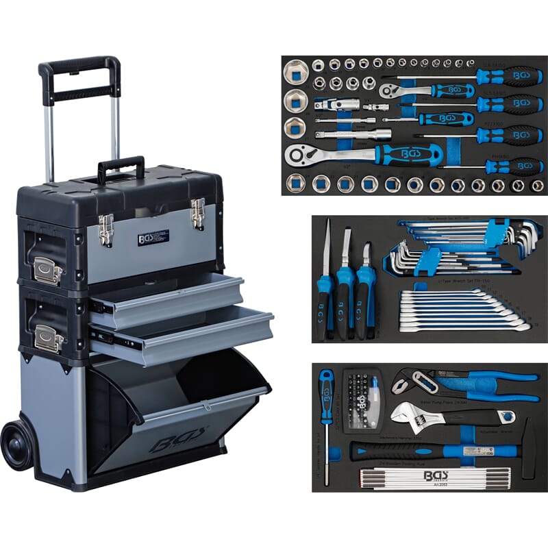 BGS 15506 Mobile Assembly Trolley, with 111 Tools 