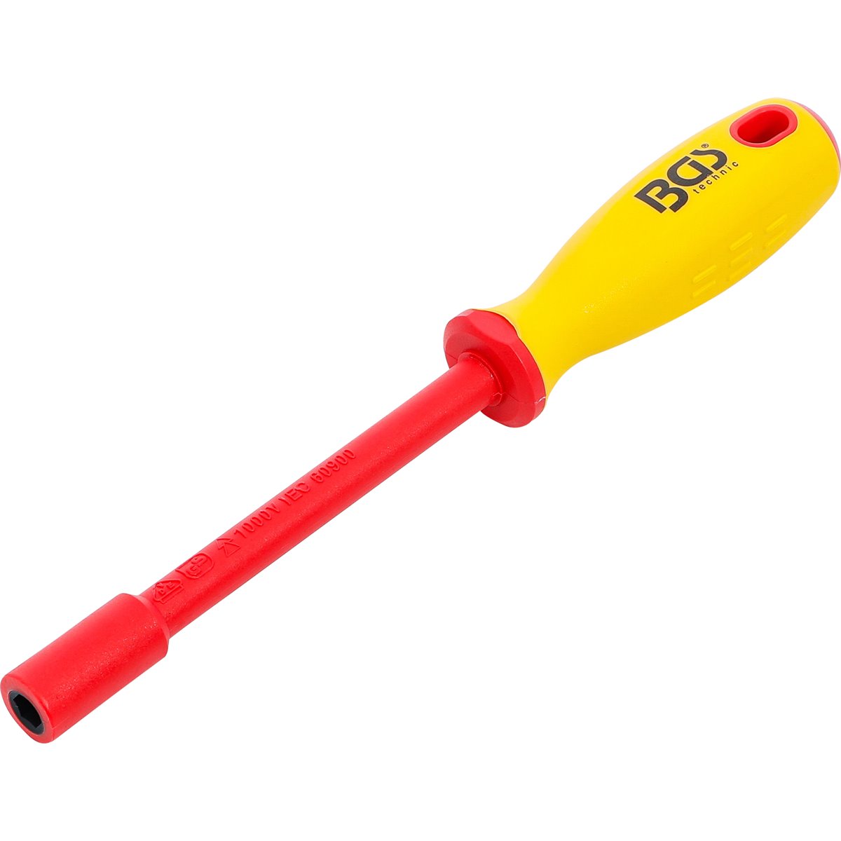 BGS 71087 VDE Socket Screwdriver, Hexagon, 7 mm, B lade Length 125 mm