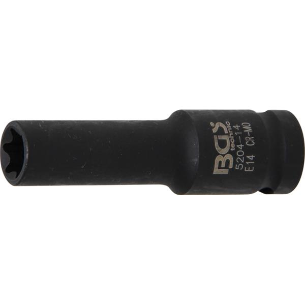 BGS 5204-14 Impact Socket E-Type, deep, 12.5 mm (1 /2") Drive, E14