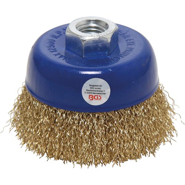 BGS 3983 Wire Cup Brush, M14 x 2.0 mm Drive, Ø 75 x 57 mm