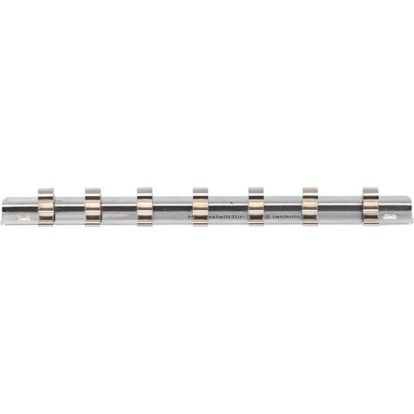 BGS 2316 Socket Rail with 7 Clips, 6.3 mm (1/4") 