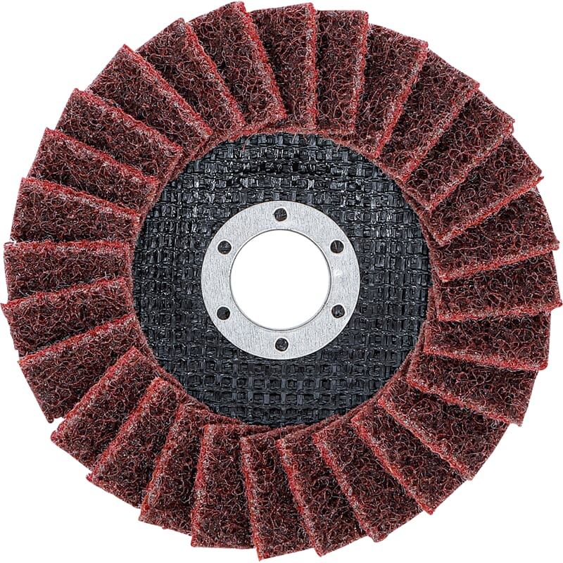 BGS 74474 Flap Disc, Non-Woven, Ø 125 mm, Grain Si ze 120