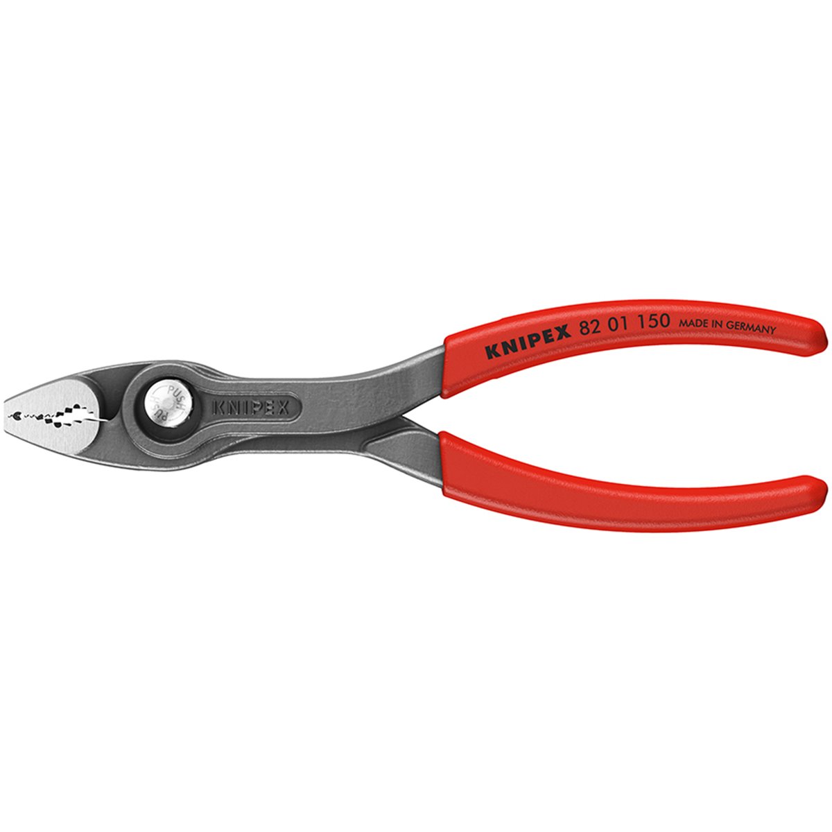 Knipex 82 01 150 TwinGrip Front and side gripping plier covered with non-slip plastic grey atramenti