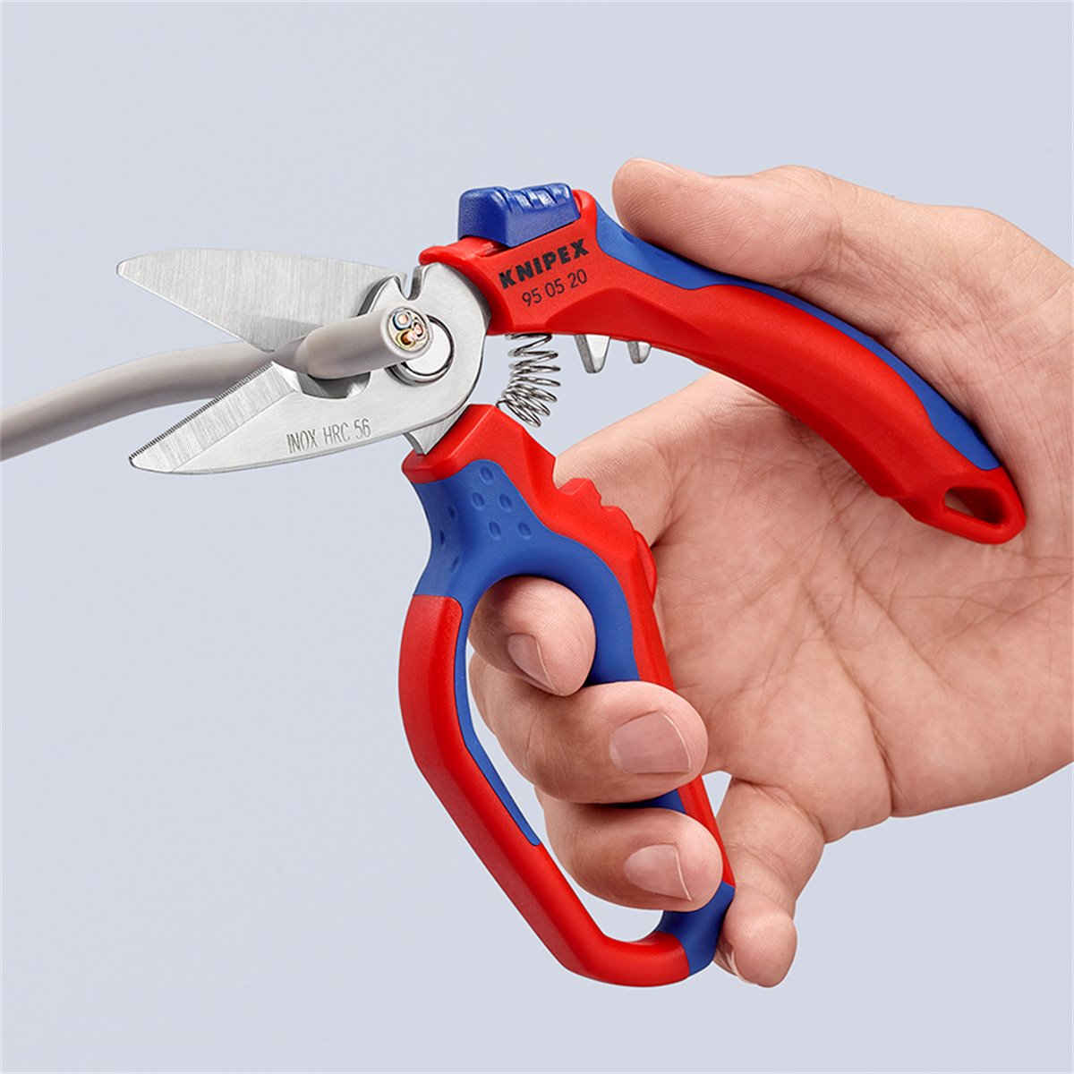 Knipex 95 05 20 SB Angled Electricians Shears 