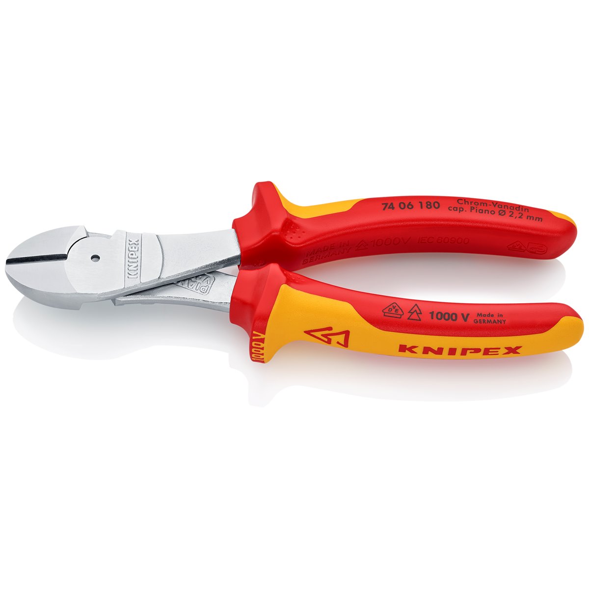 Knipex 74 06 180 Kraftseitenschneider 