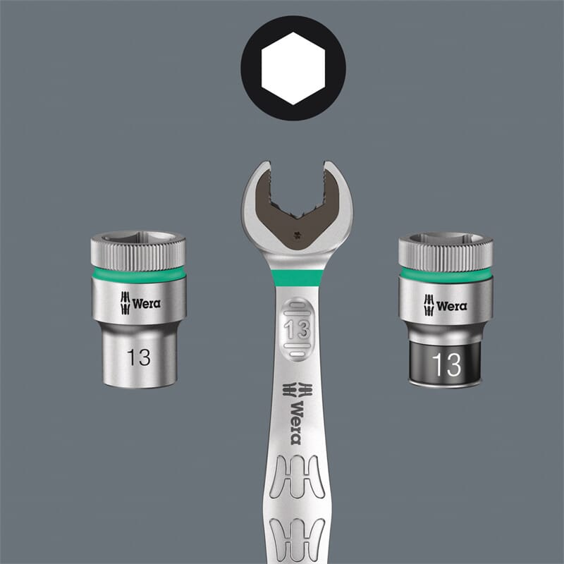 Wera 8790 C Wheel Impaktor 21,0 Wheel Impaktor Ste ckschlüsseleinsatz 1/2"-Antrieb