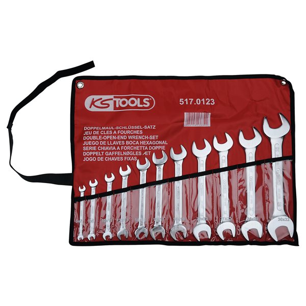 KS-Tools 517.0123 Doppelmaulschlüssel-Satz,11-tlg. 