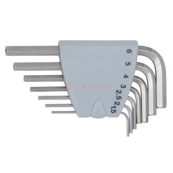 KS-Tools 964.0315 STAINLESS STEEL Mini hex key set , 7 pcs