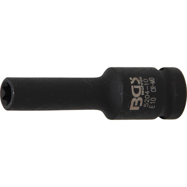 BGS 5204-10 Impact Socket E-Type, deep, 12.5 mm (1 /2") Drive, E10