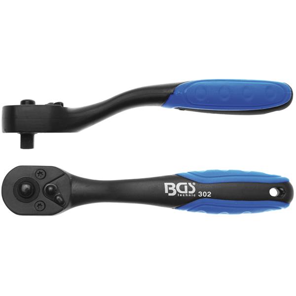 BGS 302 Reversible Ratchet, plastic body, 6.3 mm ( 1/4")