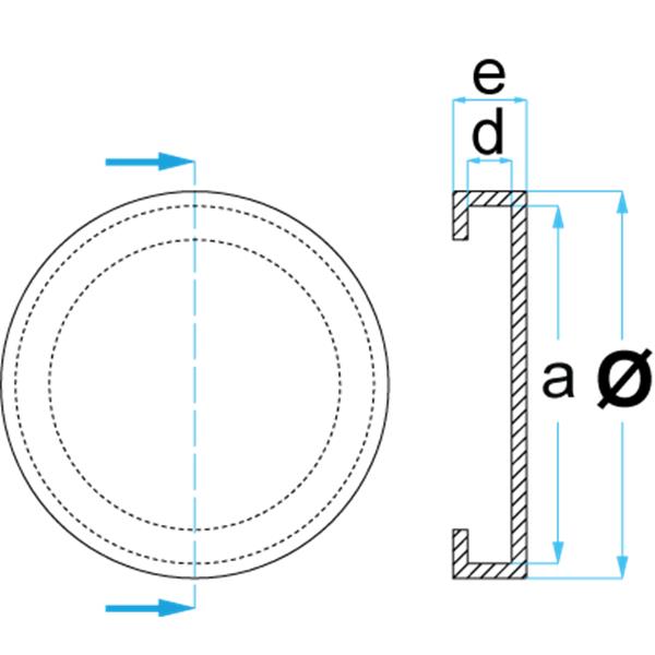 Rubber Pad for Romeico & Hofmann 160 mm