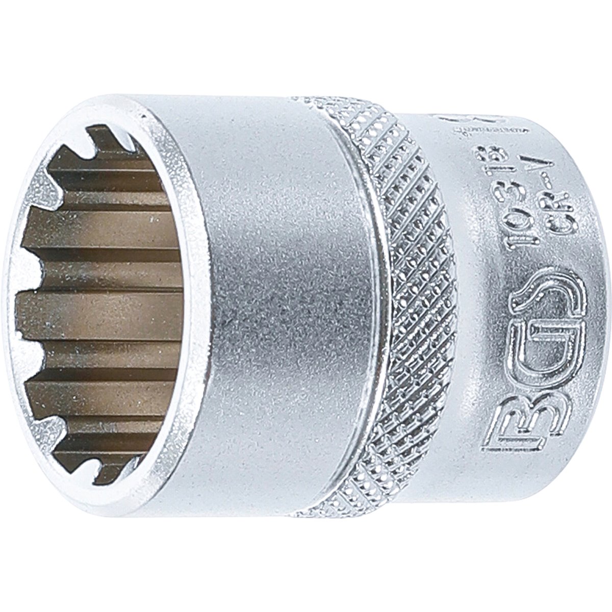 BGS 10318 Socket, Gear Lock, 10 mm (3/8") Drive, 1 8 mm