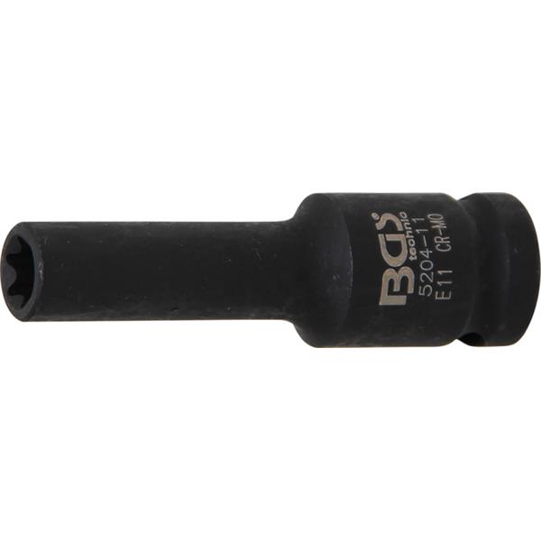 BGS 5204-11 Impact Socket E-Type, deep, 12.5 mm (1 /2") Drive, E11