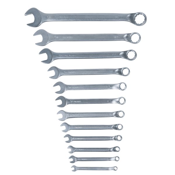 KS-Tools 517.0095 CLASSIC Ringmaulschlüssel-Satz, 12-tlg. gekröpft, 6-22mm