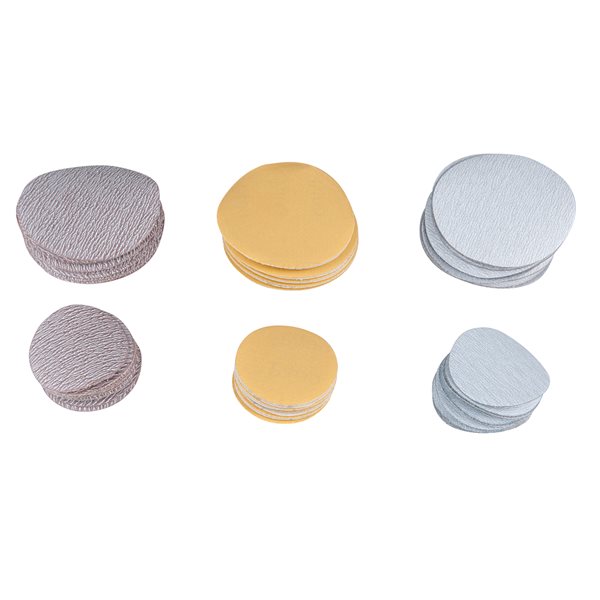 KS-Tools 515.5119 Ersatz-Schleifpads Körnung 320 Ø 50mm, 10-tlg.