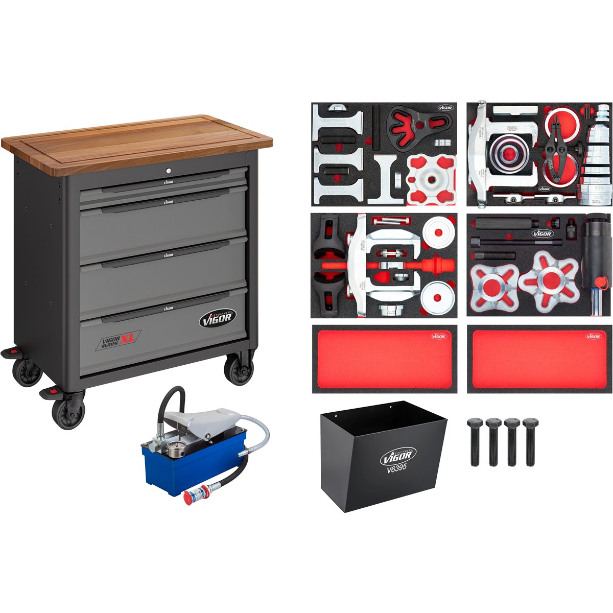Vigor V7026N-2 Mobile Werkbank Series XL mit Spezialwerkzeug-Sortiment