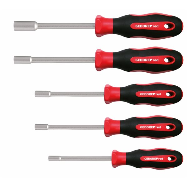 Gedore red R38502005 2C socket set 5 pieces 