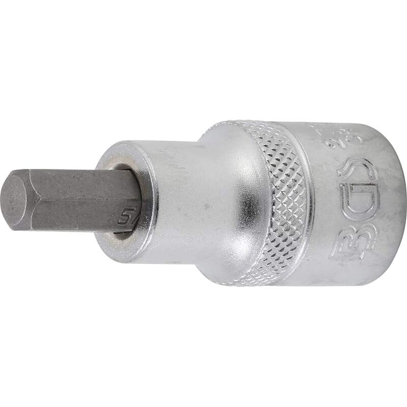 BGS 2735 Bit Socket, length 55 mm, 12.5 mm (1/2") Drive, internal Hexagon 5/16"