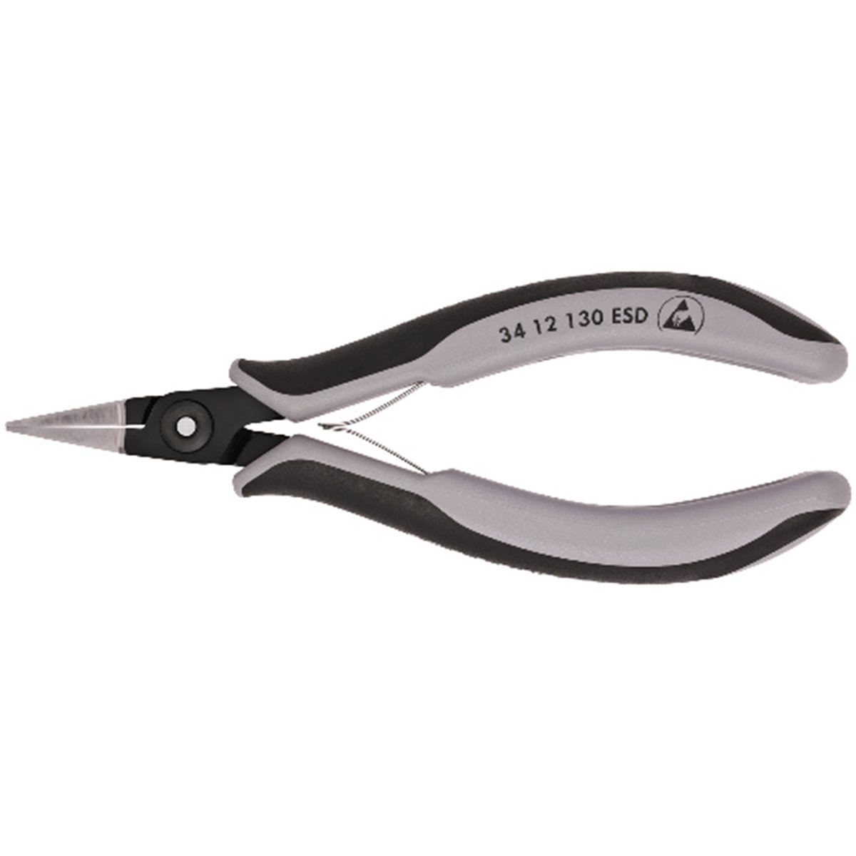 Knipex 34 12 130 ESD Precision Electronics Gripping Pliers ESD burnished 135 mm